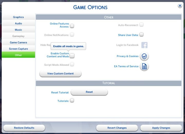 sims 4 mods not showing up in game